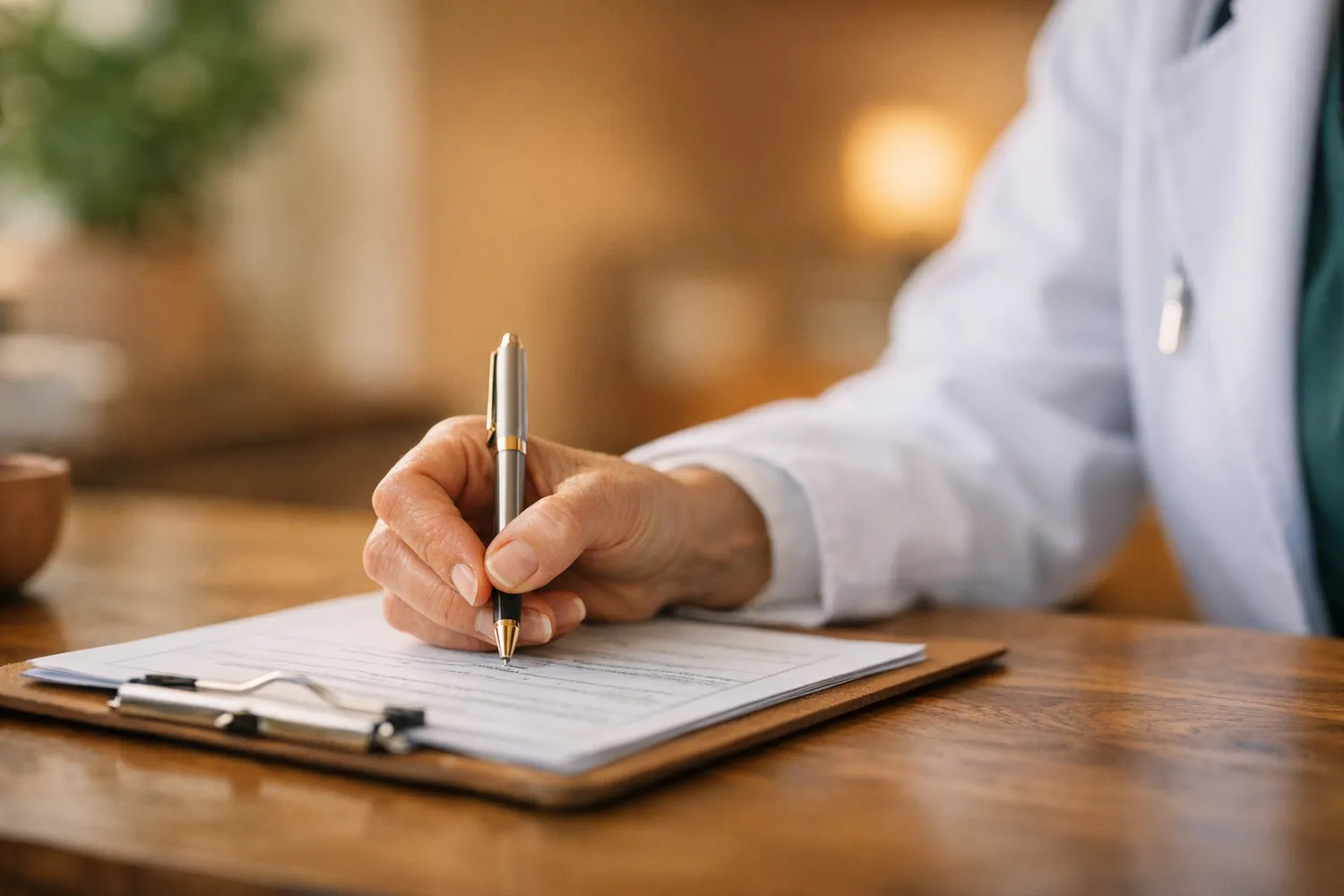 Ärztin erklärt Behandlungsplan für IVF oder ICSI