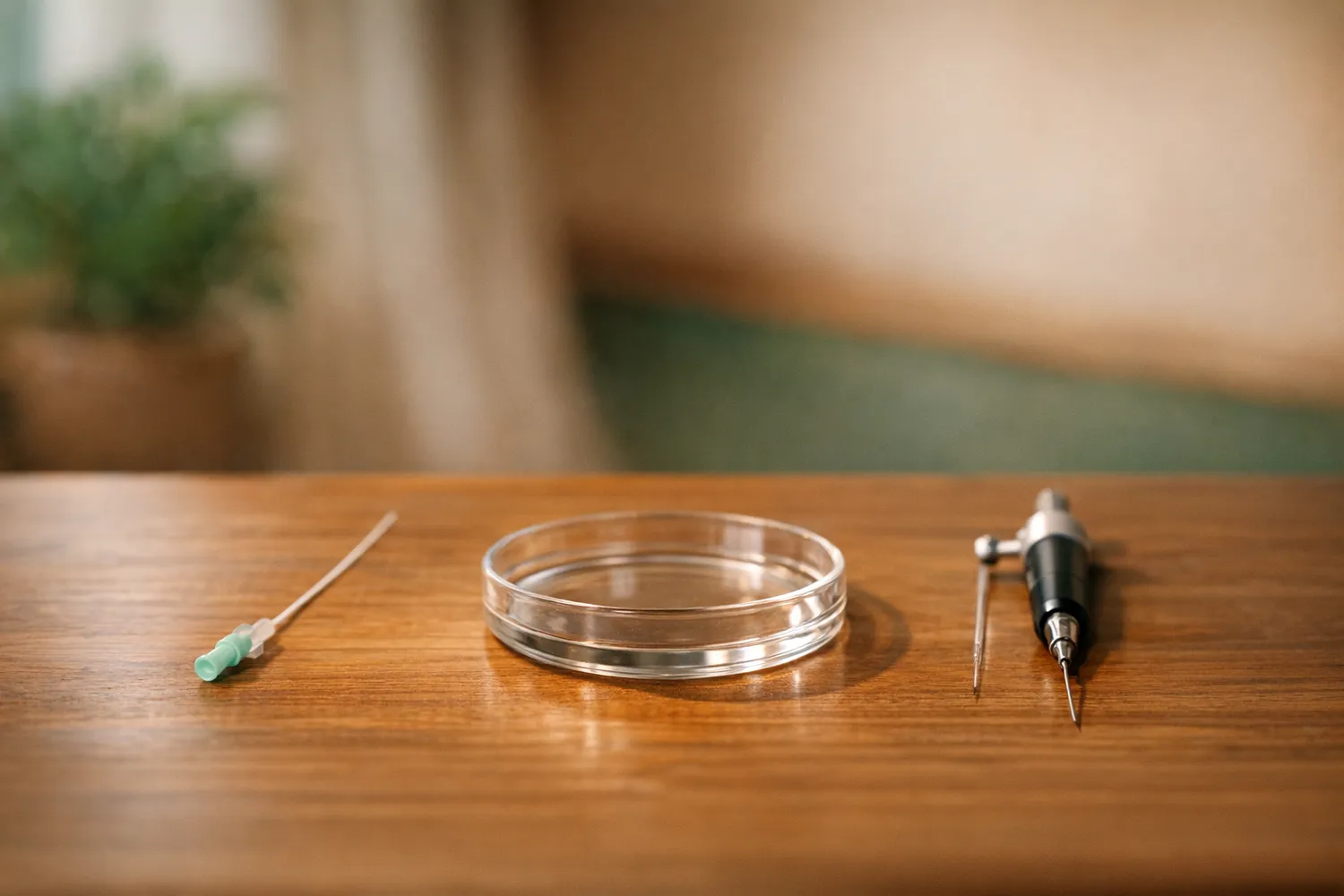 Medizinische Instrumente für verschiedene Methoden der künstlichen Befruchtung